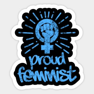 Proud Feminist Feminism Activist Design Sticker